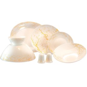 پارس اوپال 28 پارچ گرد 913 طلایی O