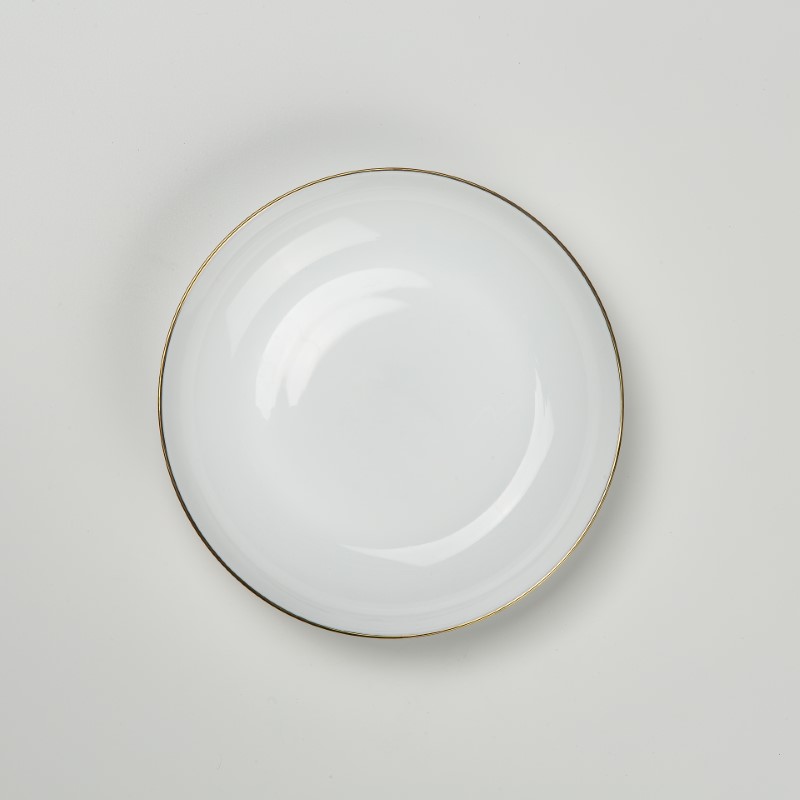 دیوالی پیش دستی 190 سفید لب طلا (6)