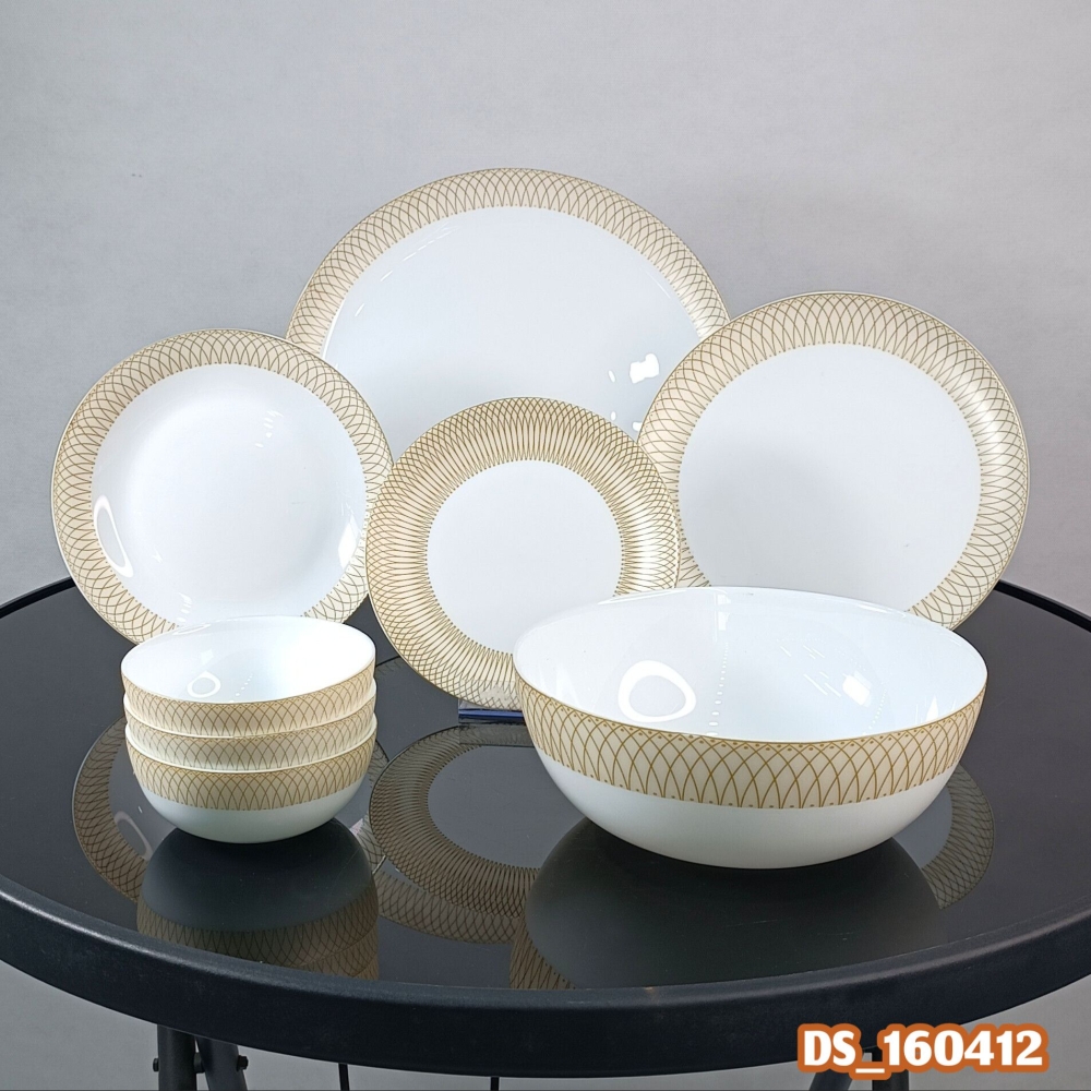 ..گلدن اوپال 26 پارچ ماهک عسلی مدرن دیوالی 