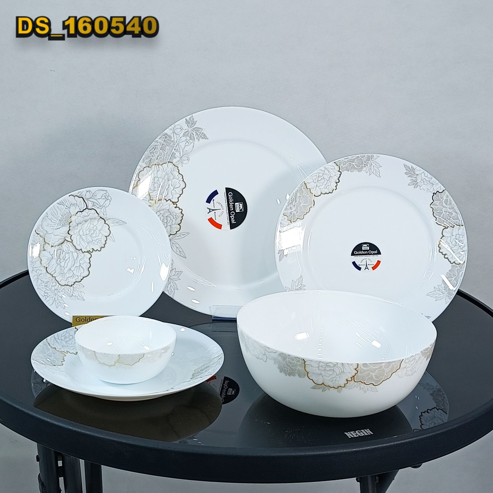 گلدن اوپال 26 پارچ گلسا طلایی قالب بون 