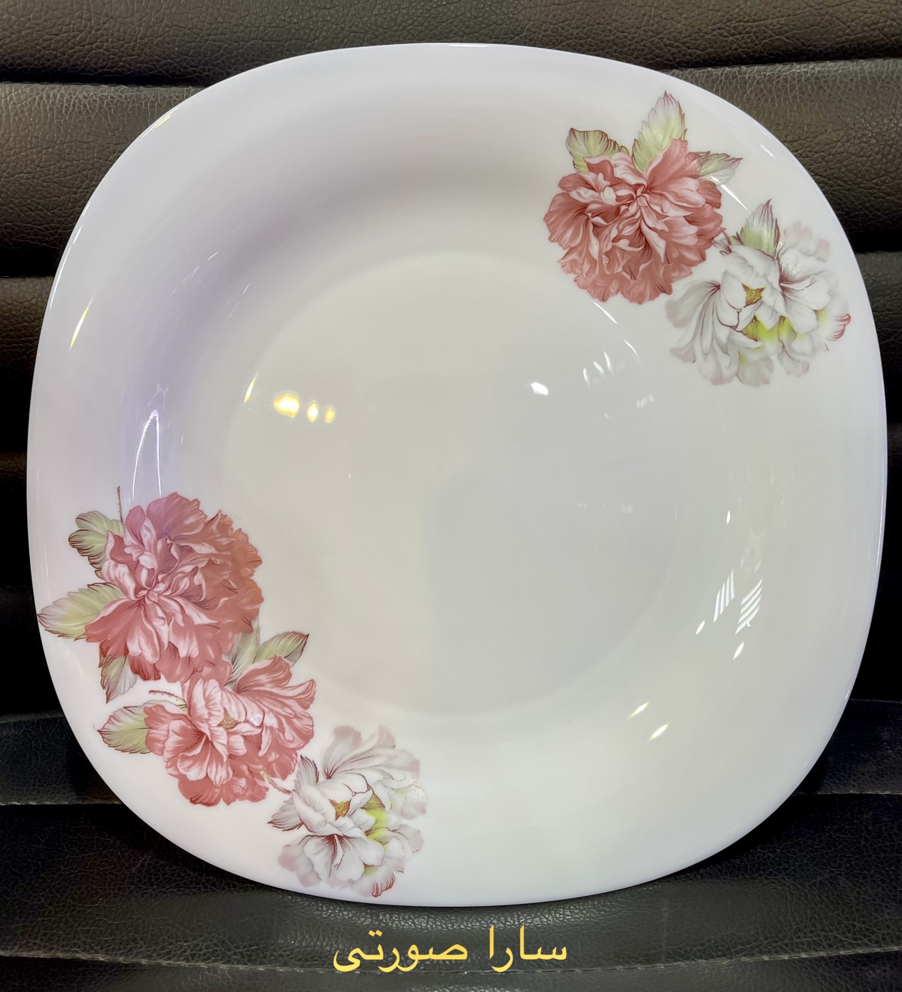 گلدن اوپال 26 پارچ سارا صورتی اسکوار 