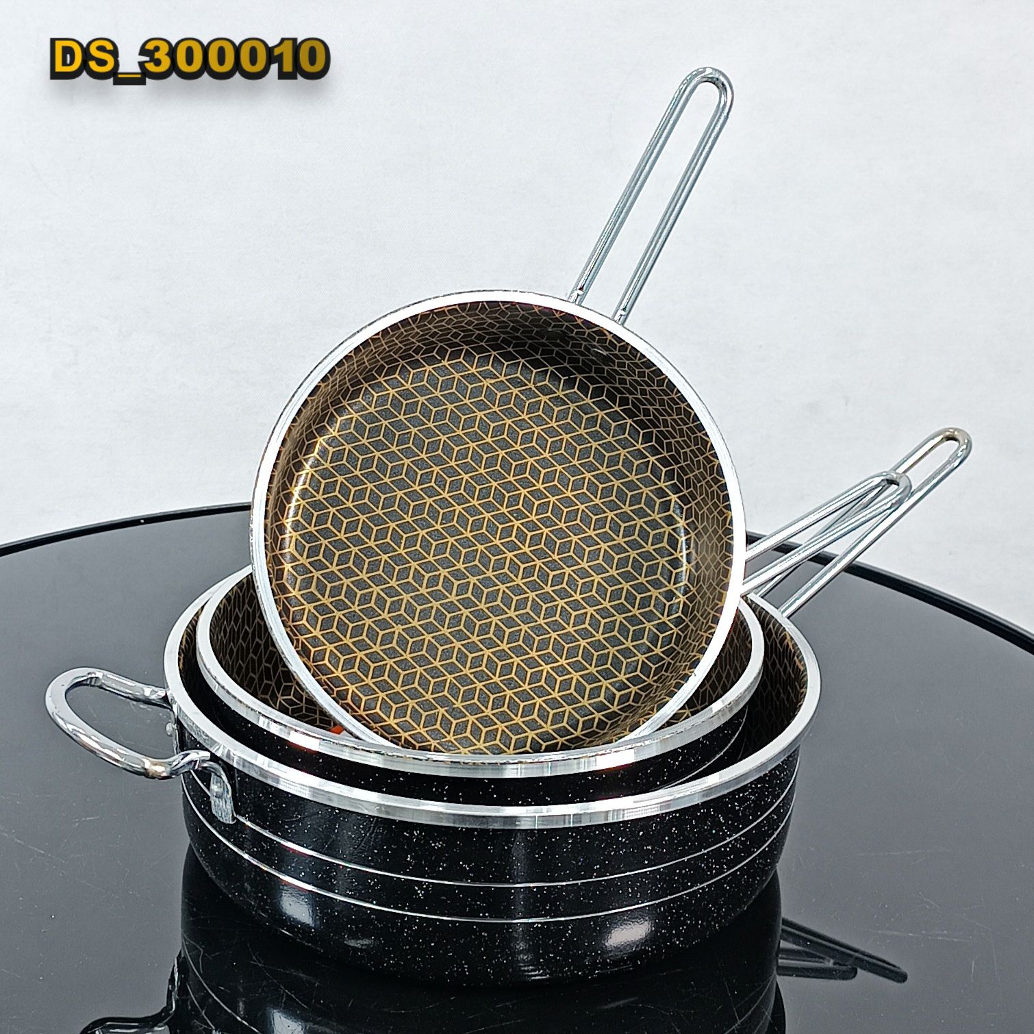 آوا سه تابه تکدسته زنبوری بزرگ تفلون