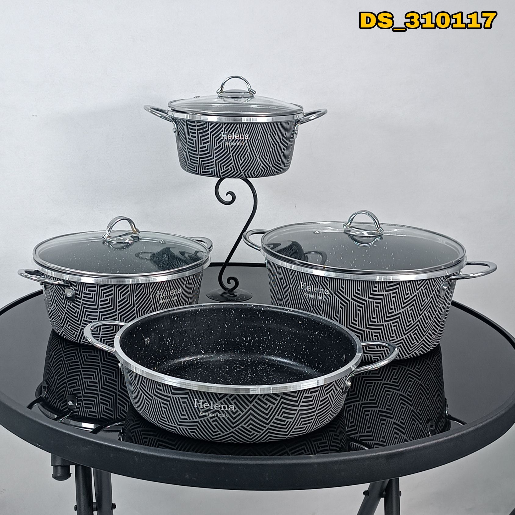هلنا 7 پارچ مدل زیگما نقره ای