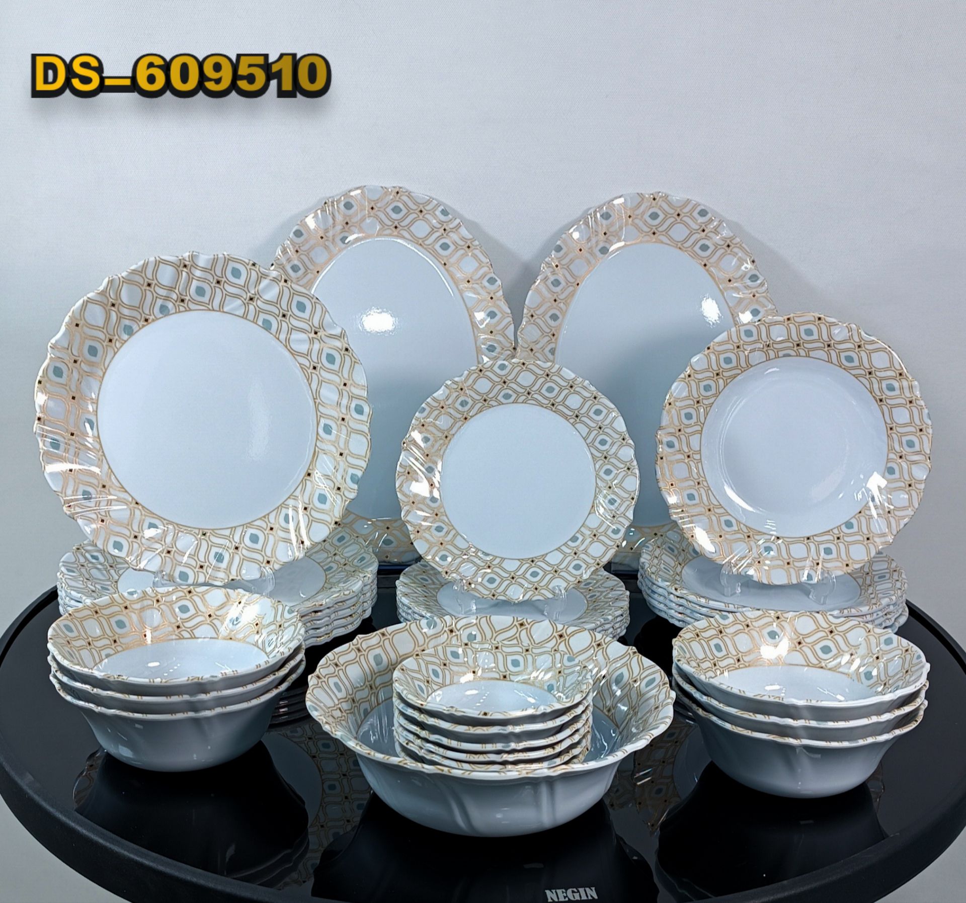 سلنا سرویس اوپال جام گرد شارون (33 پارچ)