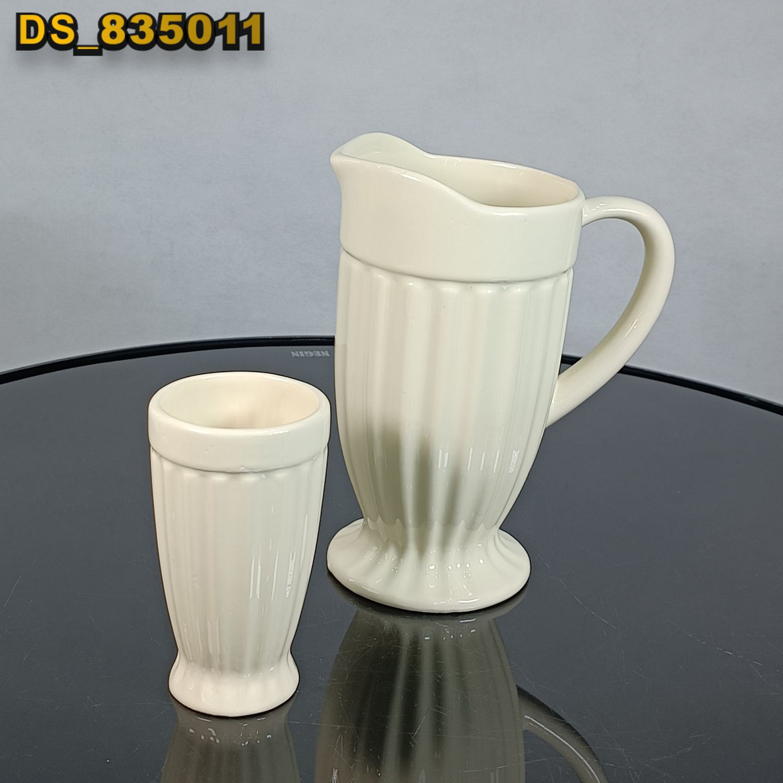 امیلیا پارچ و لیوان خورشیدی کرم 5011 (8)