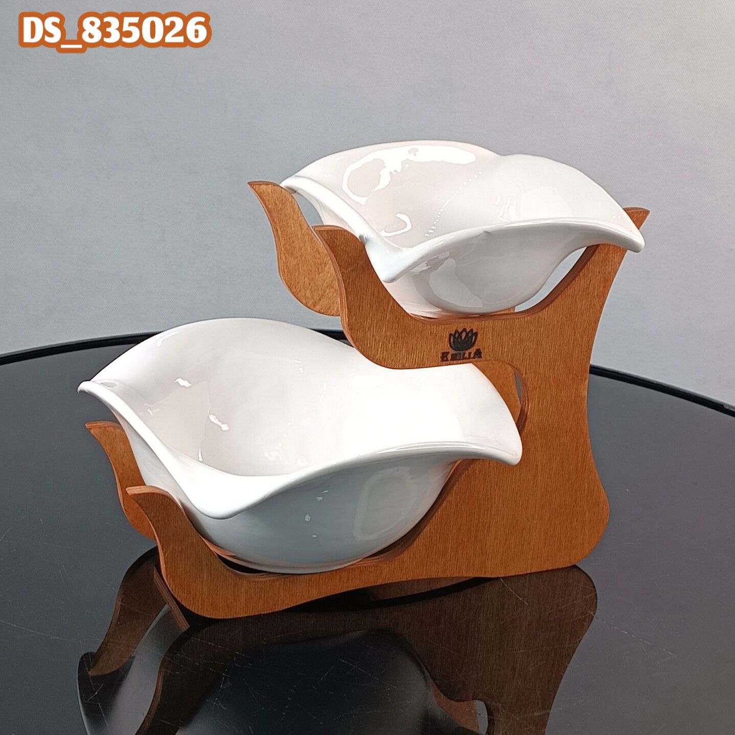 امیلیا سرویس دو طبقه لب برگردان زیر چوب 5026 (4)