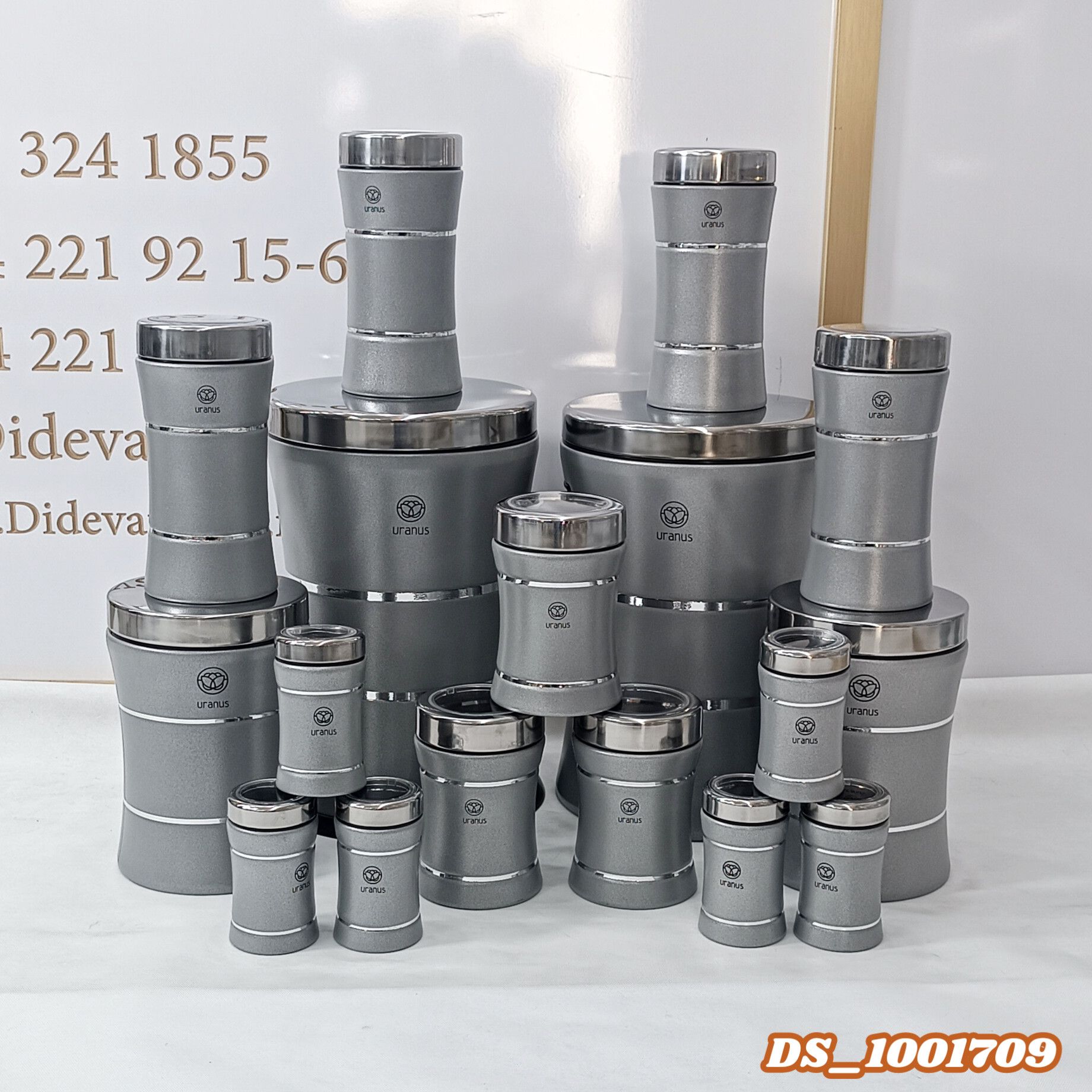 اورانوس 17 پارچ (نقره ای م درب استیل ) KB