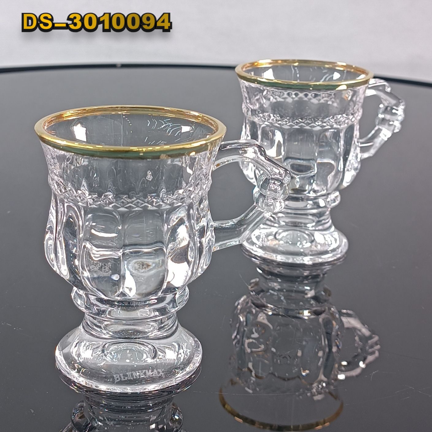 بیلینک مکس ماگ پایه دار لب طلا KTZB94