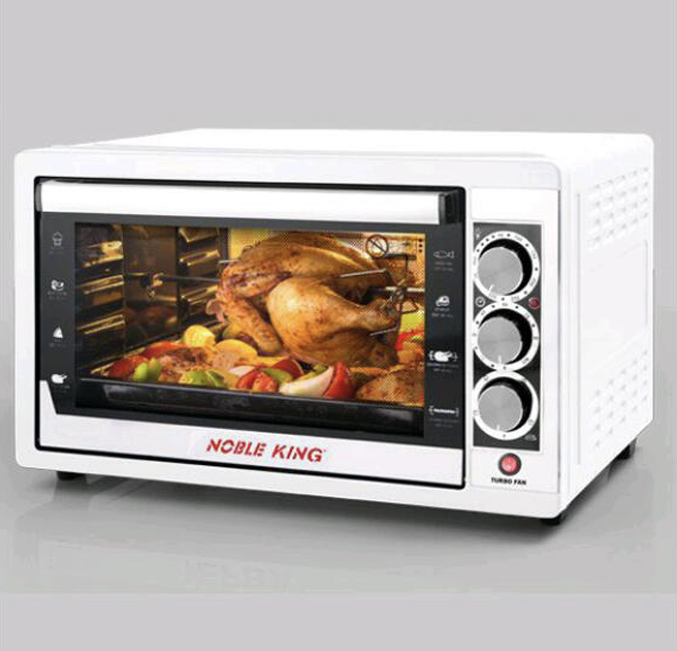 نوبل کینگ لعاب فن دار لامپ دار 1004 (سفید)