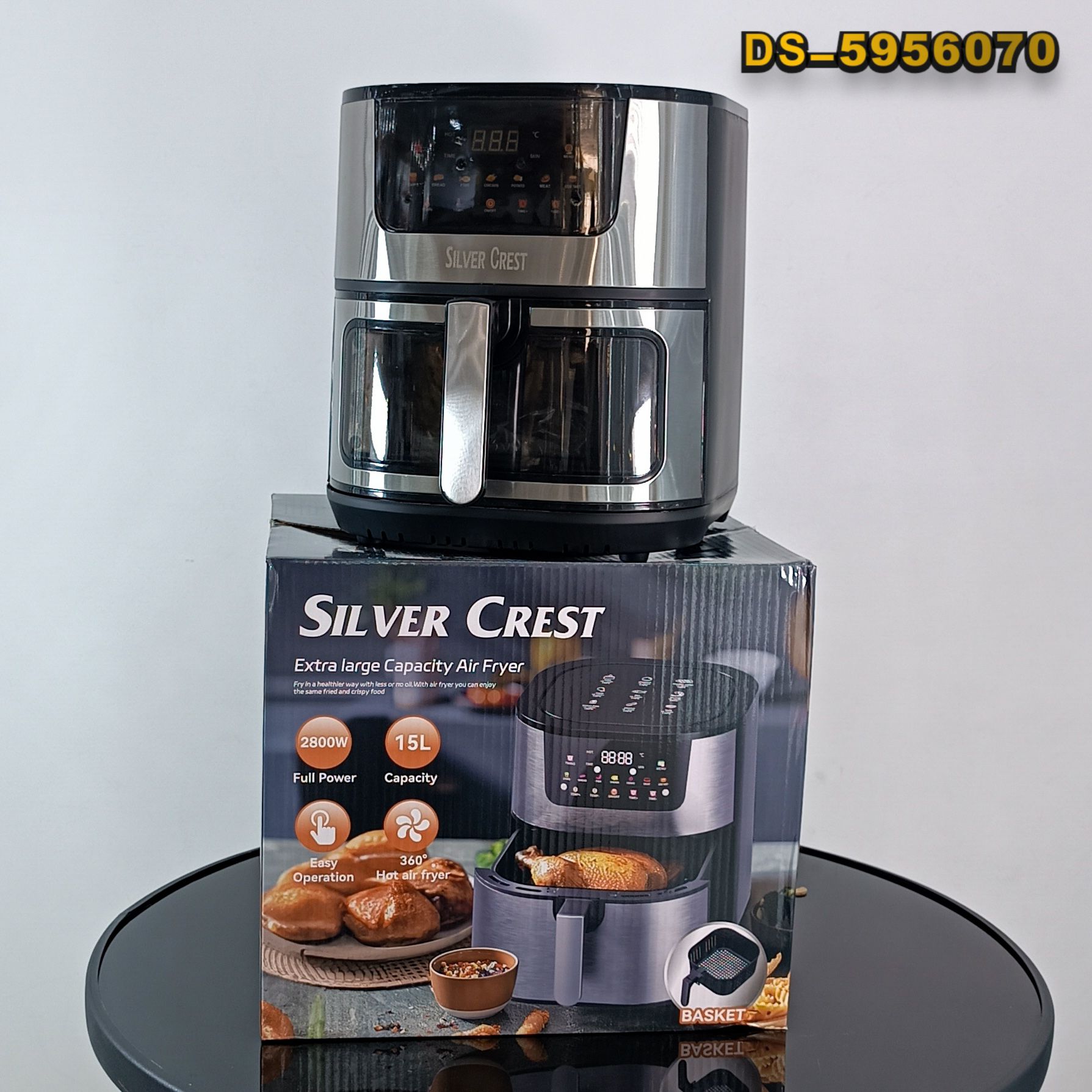 سیلورکرست سرخکن 15 لیتر دوبل