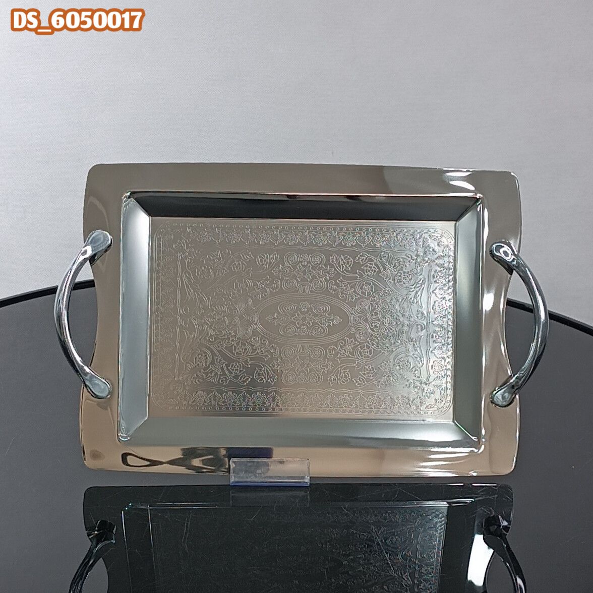 سینی کوچک النا گلدار صفر P-400 (6)