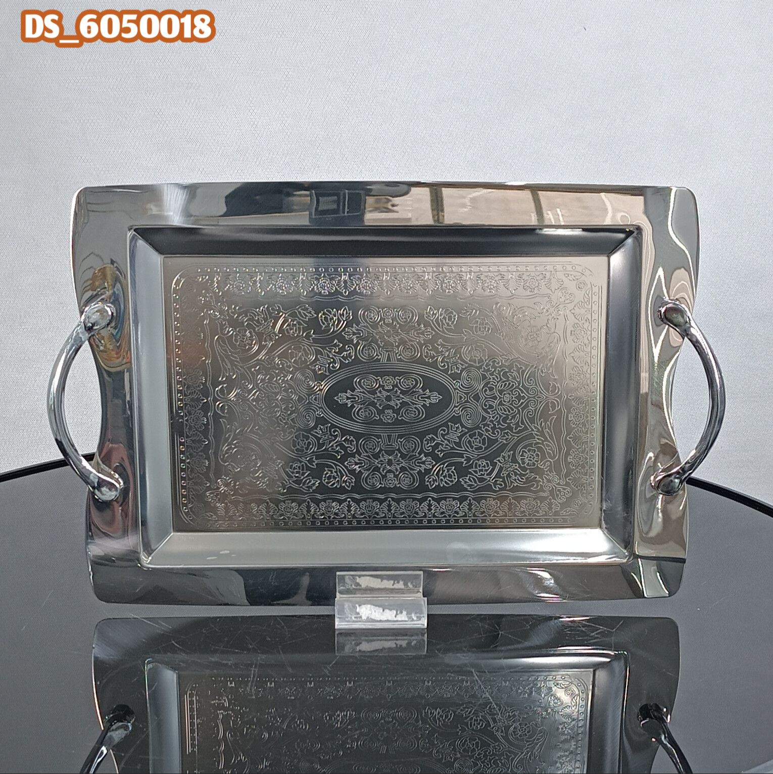 سینی بزرگ النا گلدار صفر P-402 (6)