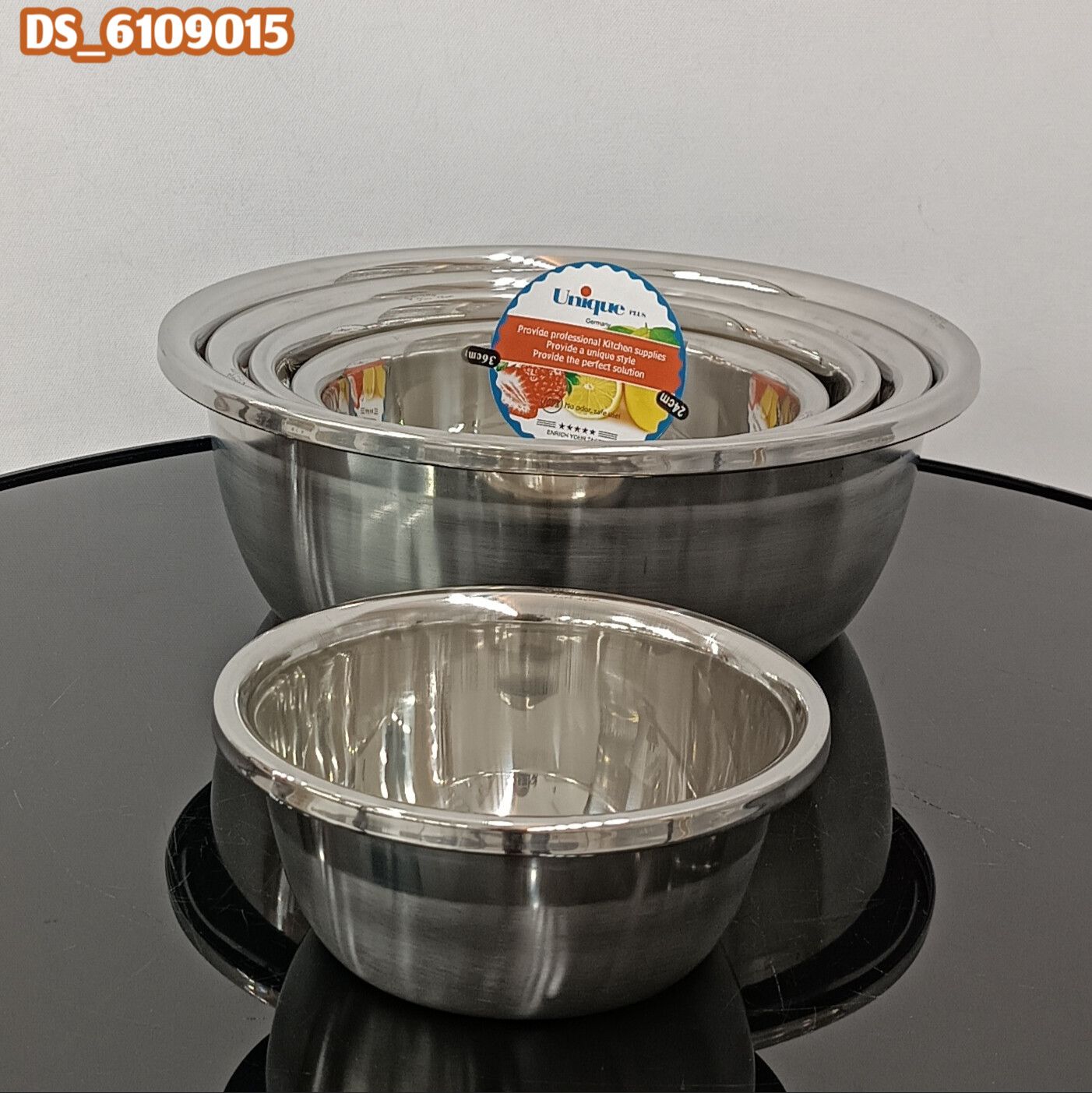 ست لگن یونیک پلاس گرد لبه دار 6 پارچ (20 تا 40)