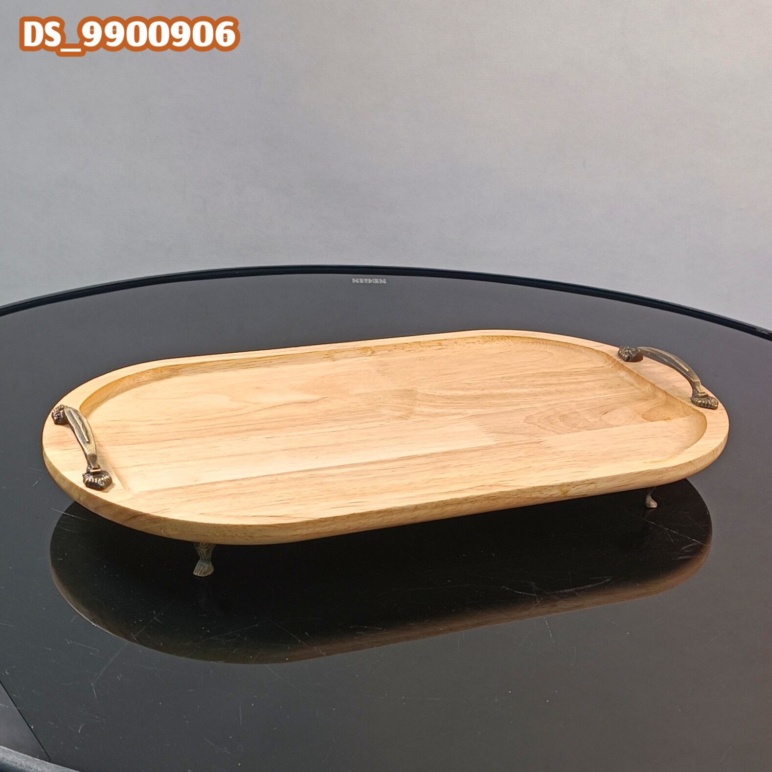 سینی بیضی بزرگ دسته فلزی رابر (212513)